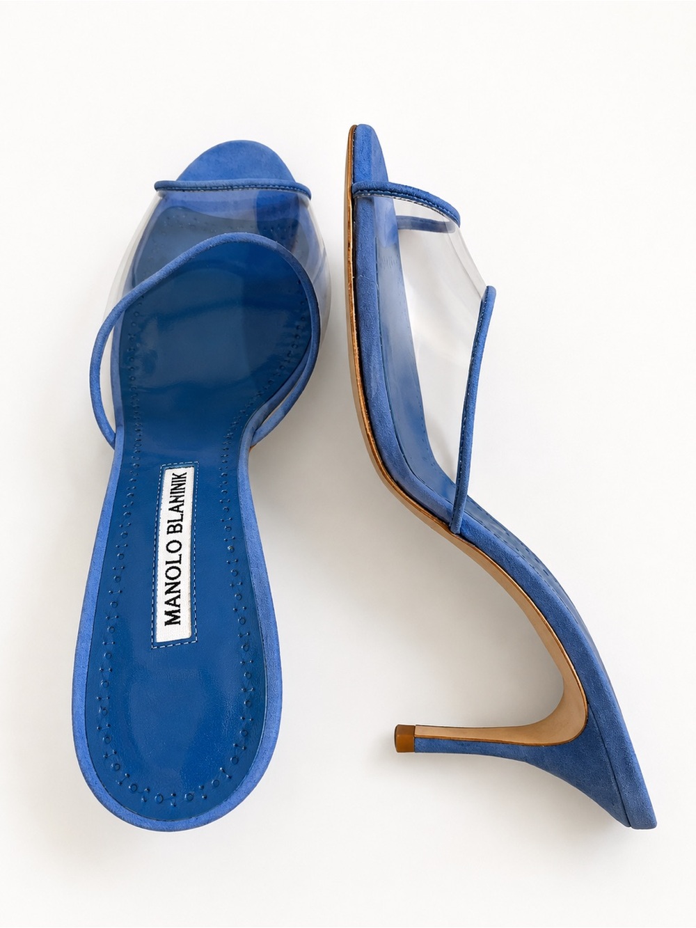 Blue Manolo Blahnik Heels